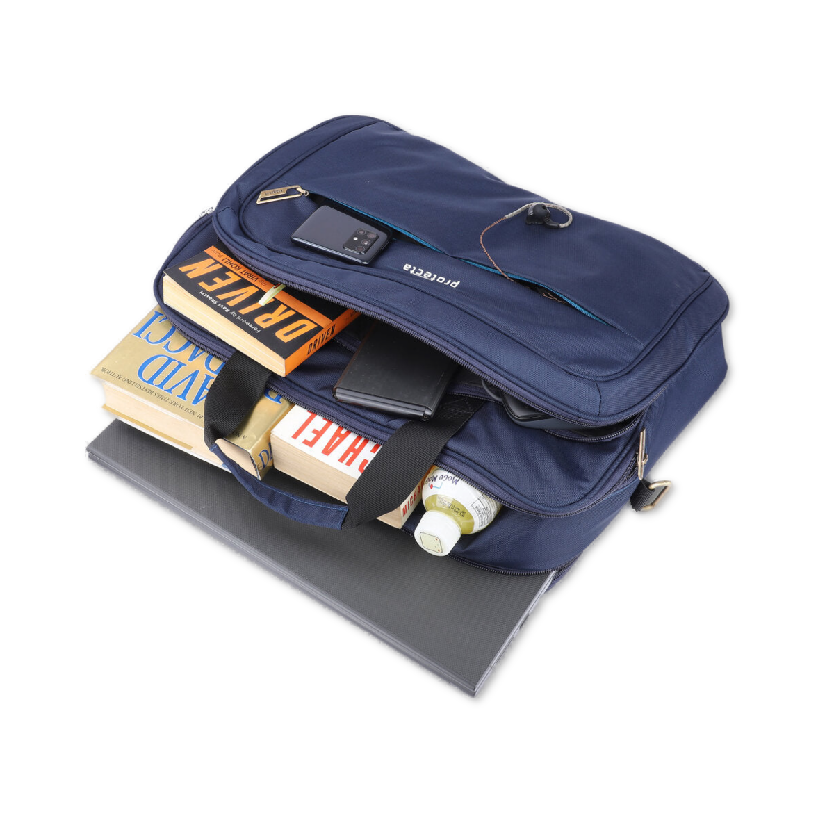 Navy-Blue, Protecta Staunch Ally Travel & Offfice Laptop Bag-1