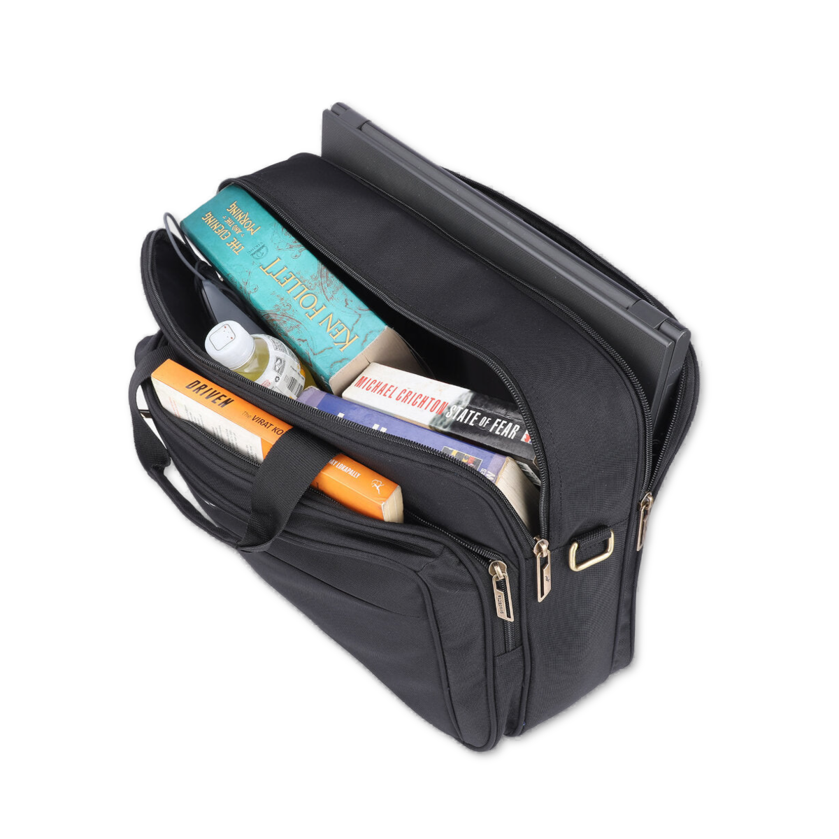 Black-Red, Protecta Staunch Ally Travel & Offfice Laptop Bag-1