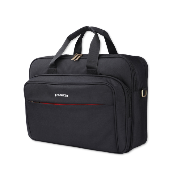 Black-Red, Protecta Staunch Ally Travel & Offfice Laptop Bag-2