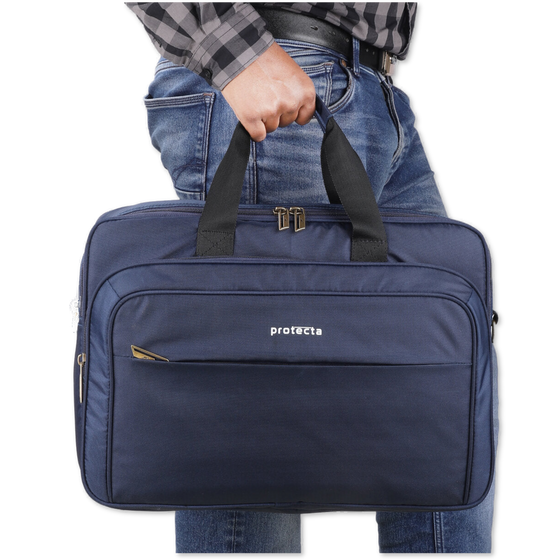 Navy, Protecta Staunch Ally Travel & Offfice Laptop Bag-7