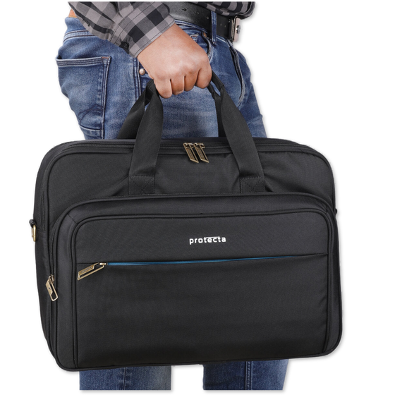 Black-Blue, Protecta Staunch Ally Travel & Offfice Laptop Bag-7