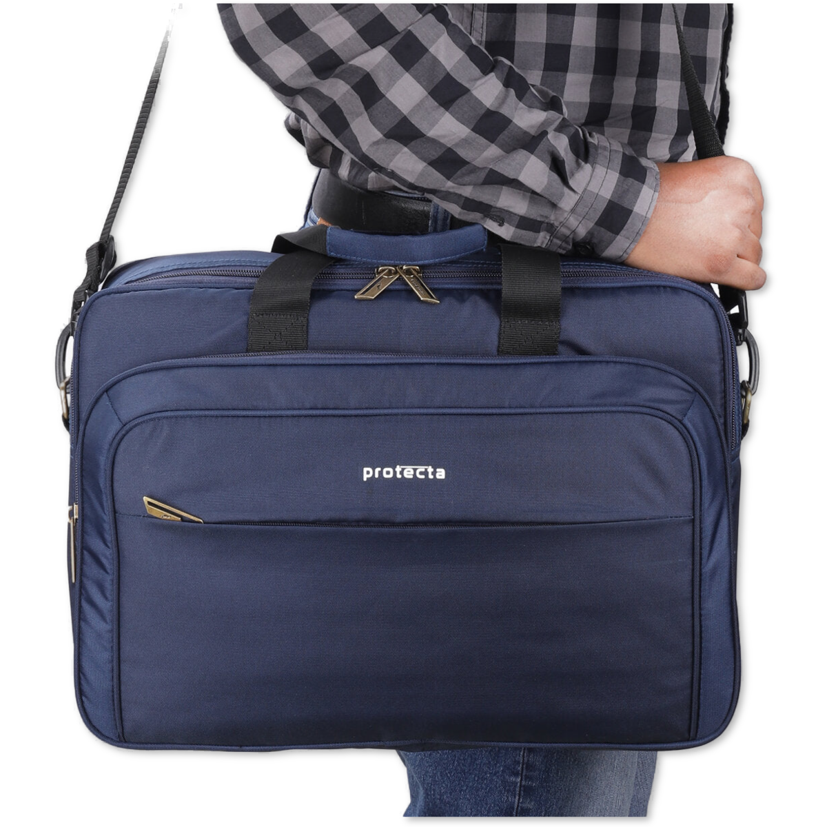 Navy, Protecta Staunch Ally Travel & Offfice Laptop Bag-8