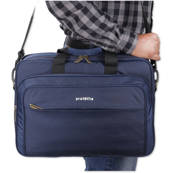 Navy, Protecta Staunch Ally Travel & Offfice Laptop Bag-8
