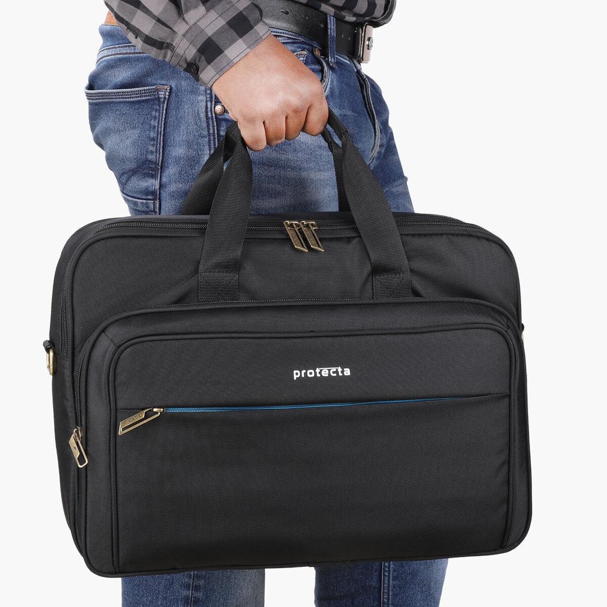 Black-Blue, Protecta Staunch Ally Travel & Offfice Laptop Bag-7