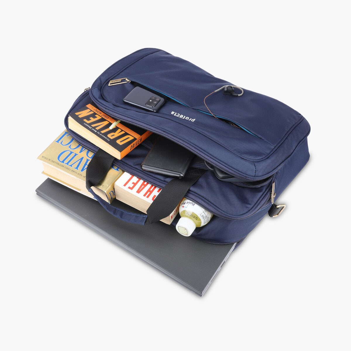 Navy-Blue, Protecta Staunch Ally Travel & Offfice Laptop Bag-1
