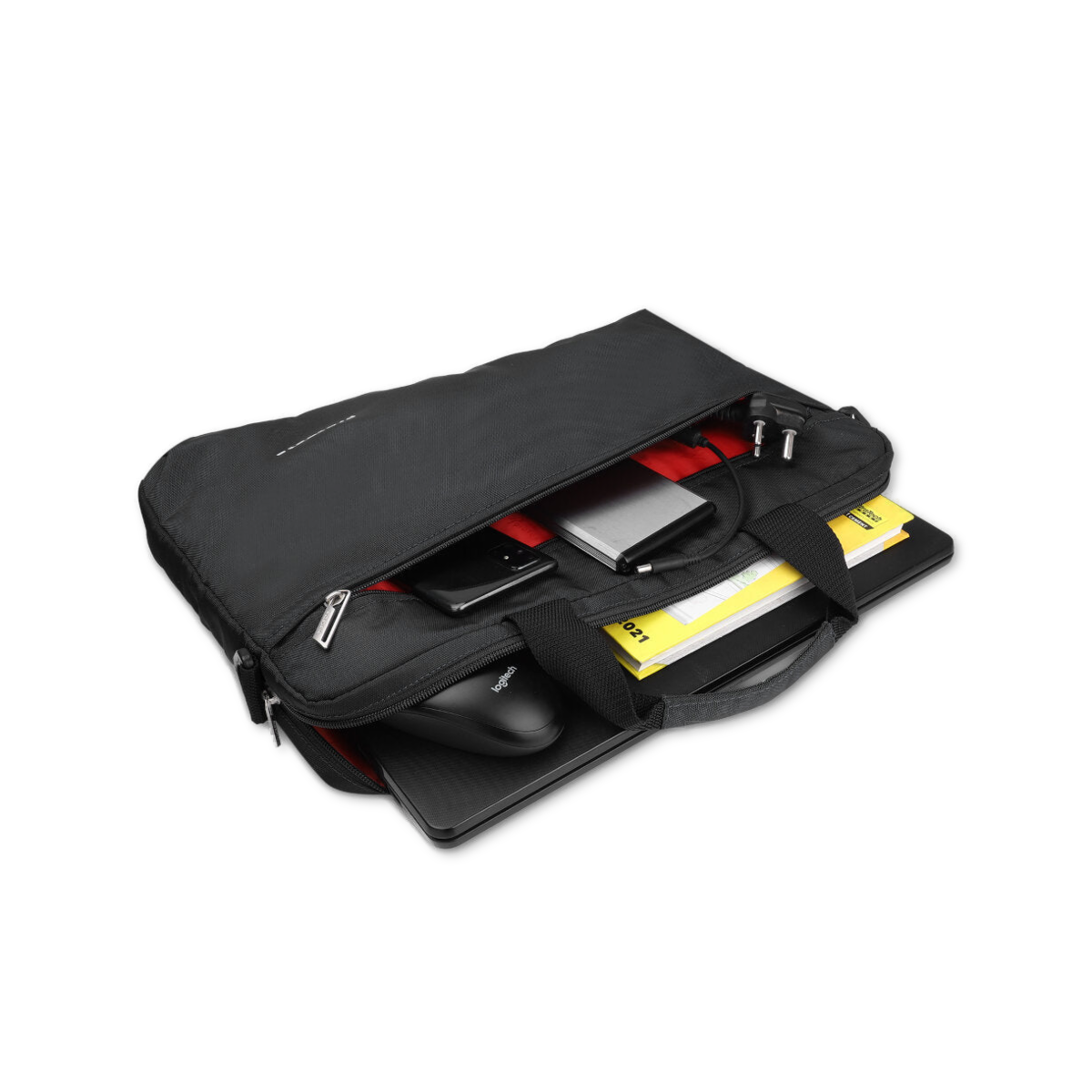 Black | Protecta Staunch Ally Lite Slim Office Laptop Bag-1