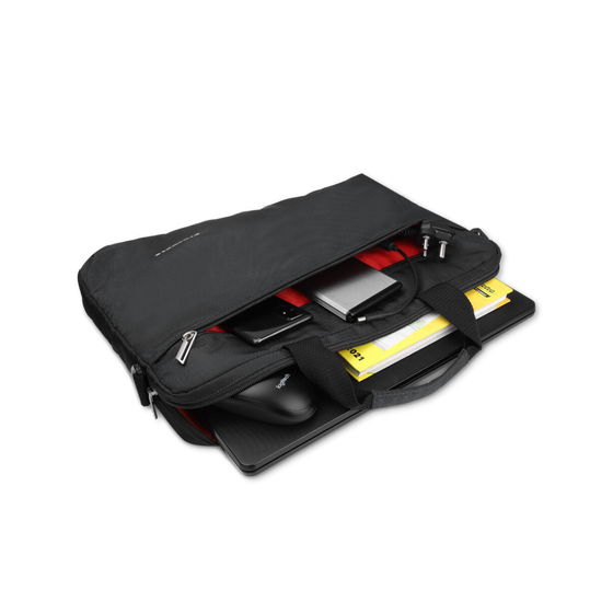 Black | Protecta Staunch Ally Lite Slim Office Laptop Bag-1