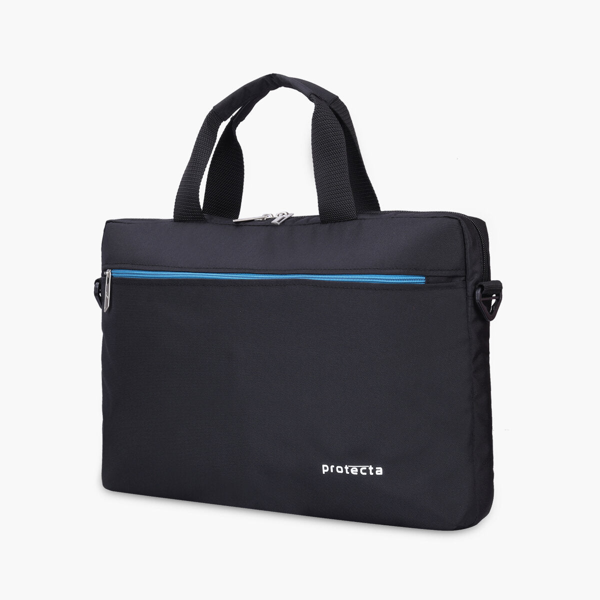 Black-Blue | Protecta Staunch Ally Lite Slim Office Laptop Bag-1