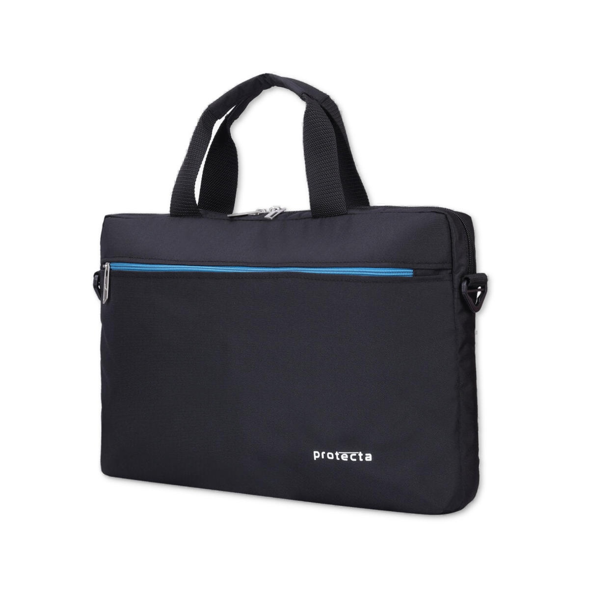 Black-Blue | Protecta Staunch Ally Lite Slim Office Laptop Bag-1