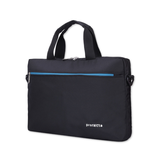 Black-Blue | Protecta Staunch Ally Lite Slim Office Laptop Bag-1