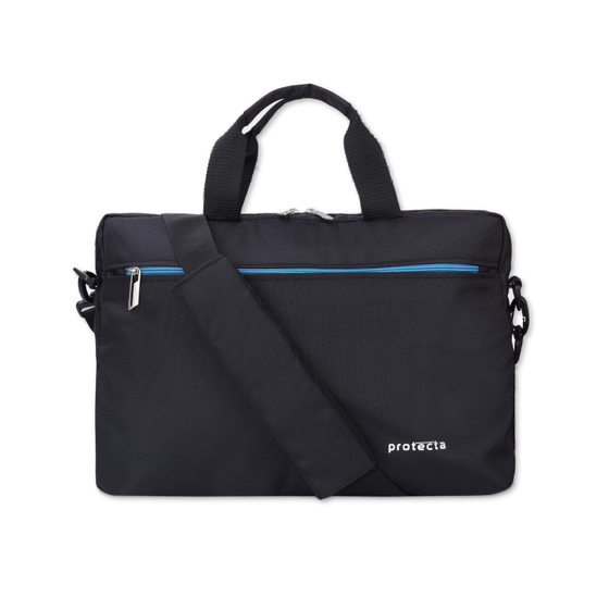Black-Blue | Protecta Staunch Ally Lite Slim Office Laptop Bag-4