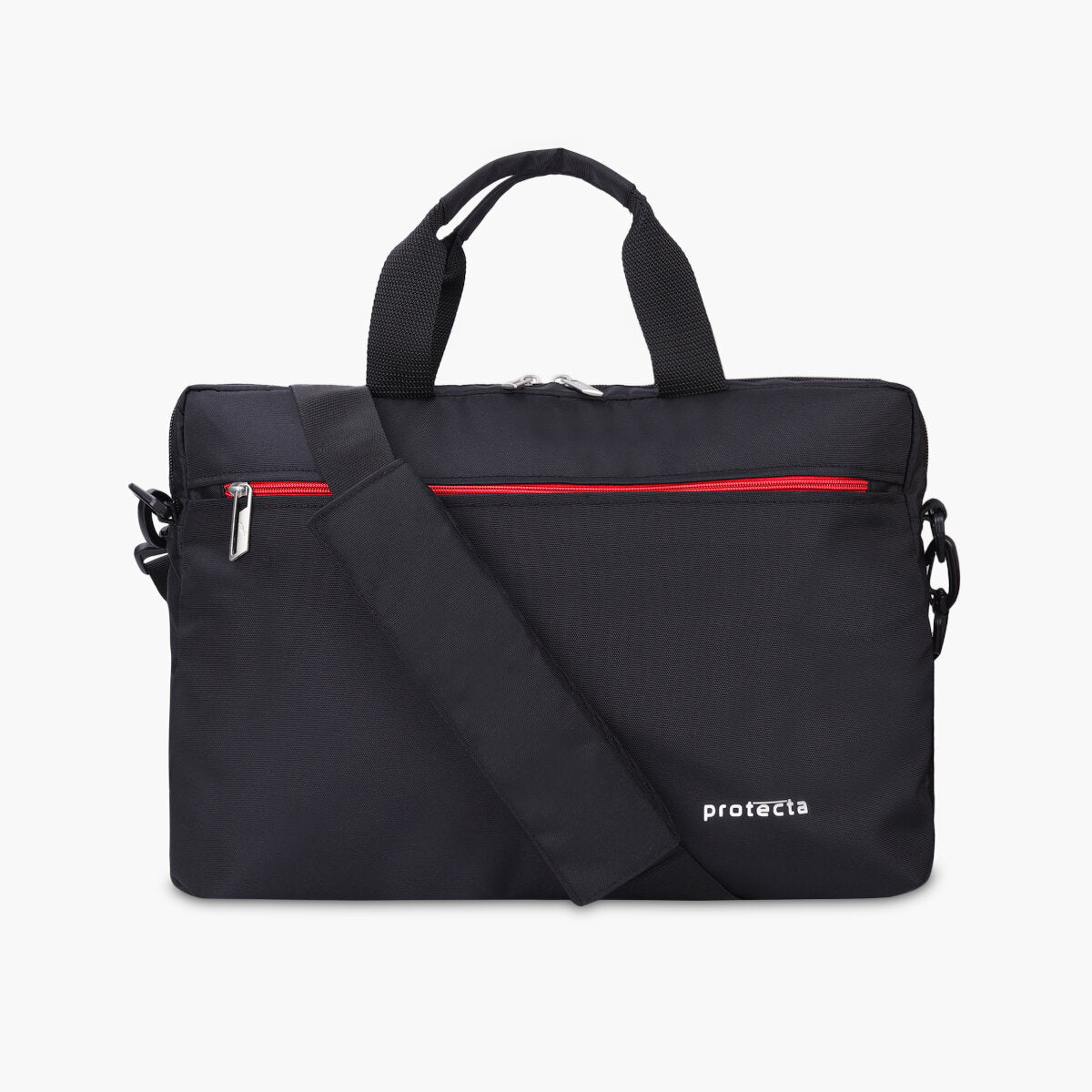 Black-Red | Protecta Staunch Ally Lite Slim Office Laptop Bag-4
