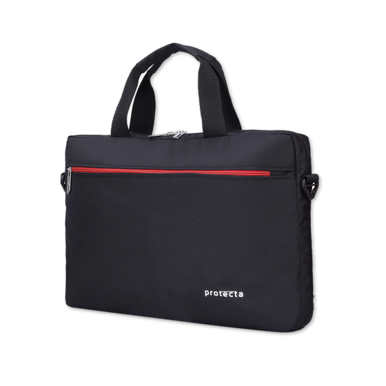 Black-Red | Protecta Staunch Ally Lite Slim Office Laptop Bag-2