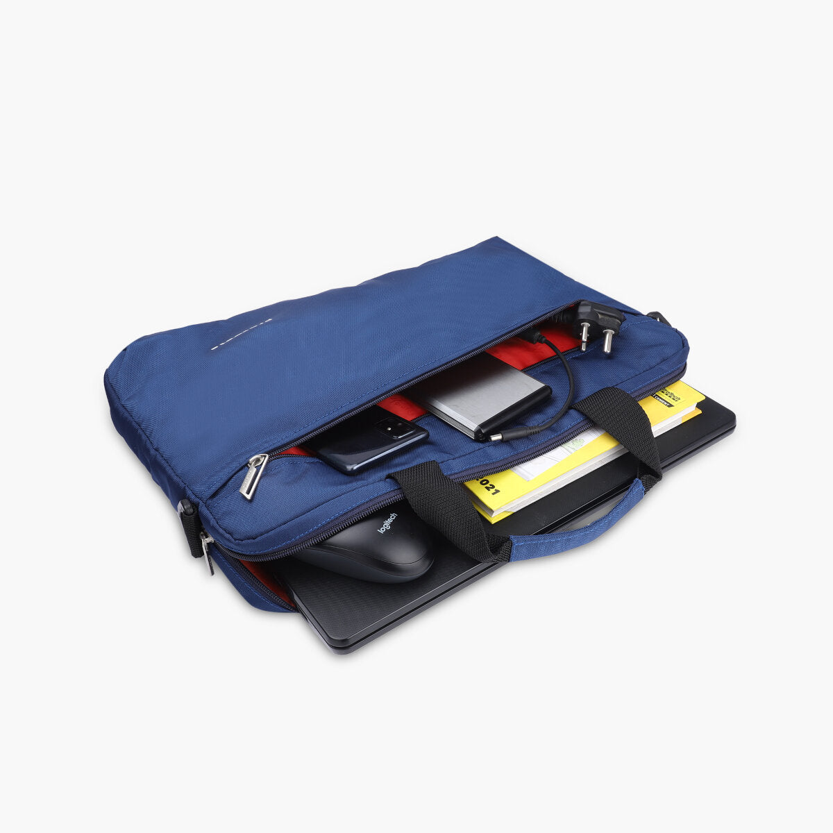 Navy | Protecta Staunch Ally Lite Slim Office Laptop Bag-1