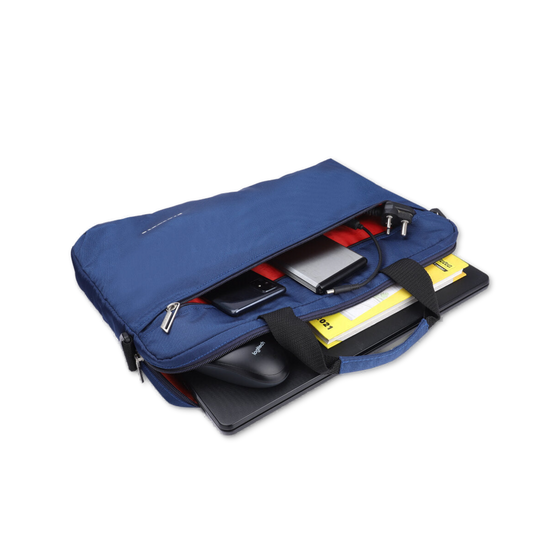Navy | Protecta Staunch Ally Lite Slim Office Laptop Bag-1