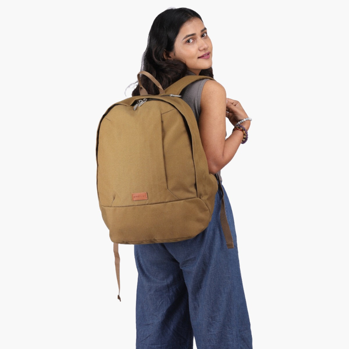 Beige | Protecta Steady Progress Laptop Backpack - 7