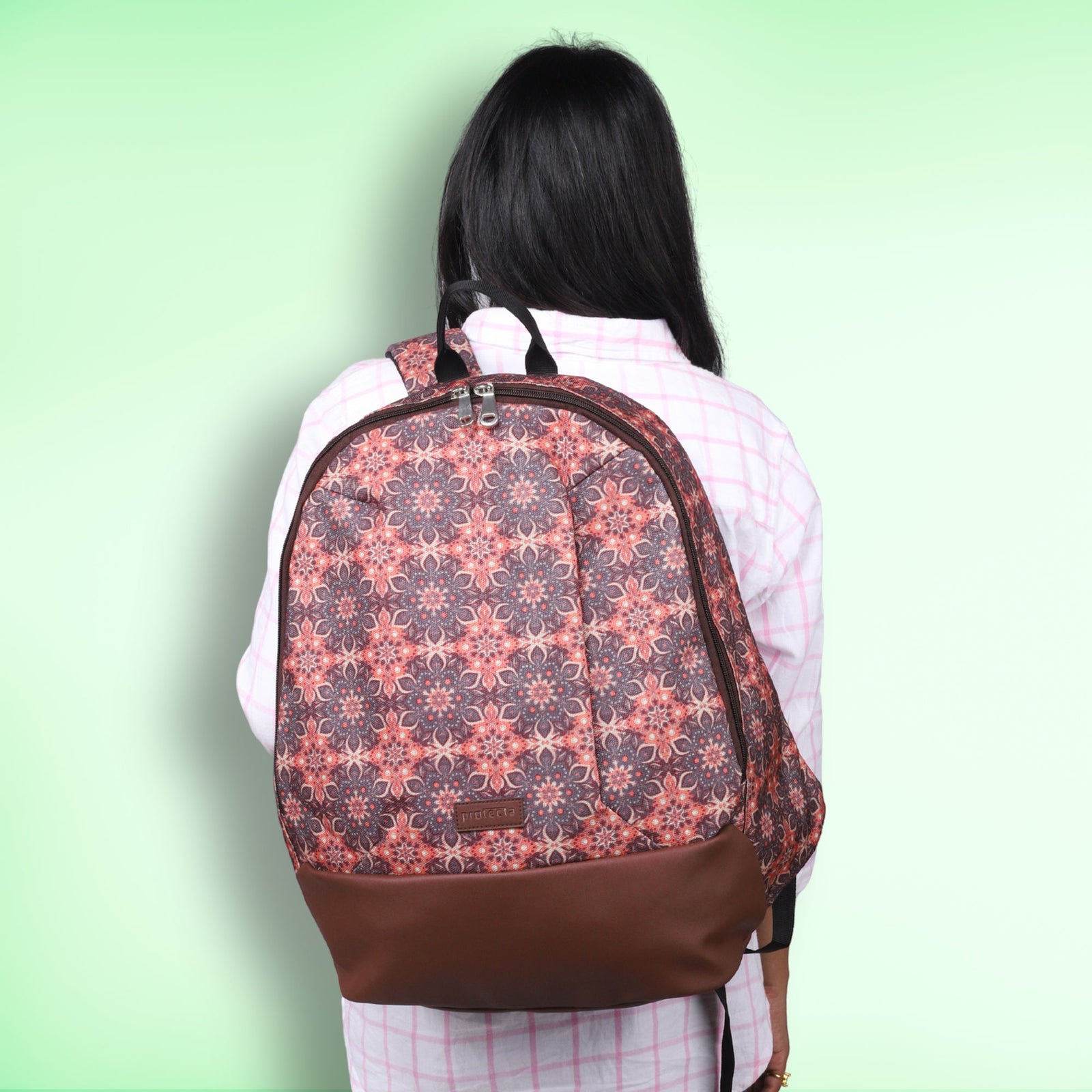 Ethnic Print | Protecta Stride Laptop Backpack - Main
