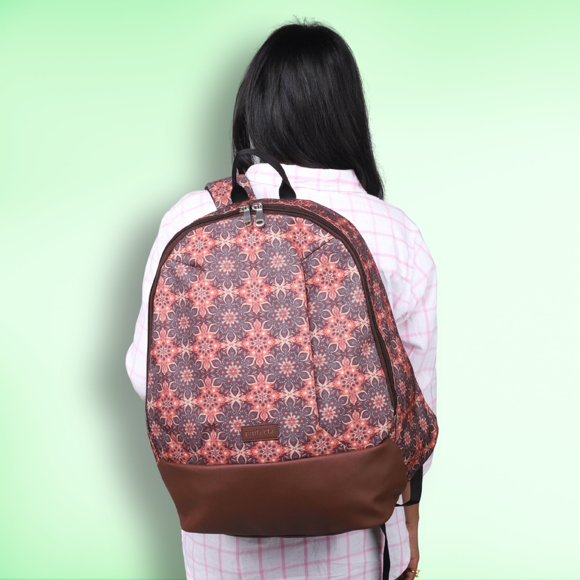 Ethnic Print | Protecta Stride Laptop Backpack - Main