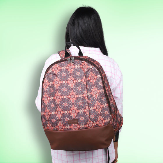 Ethnic Print | Protecta Stride Laptop Backpack - Main