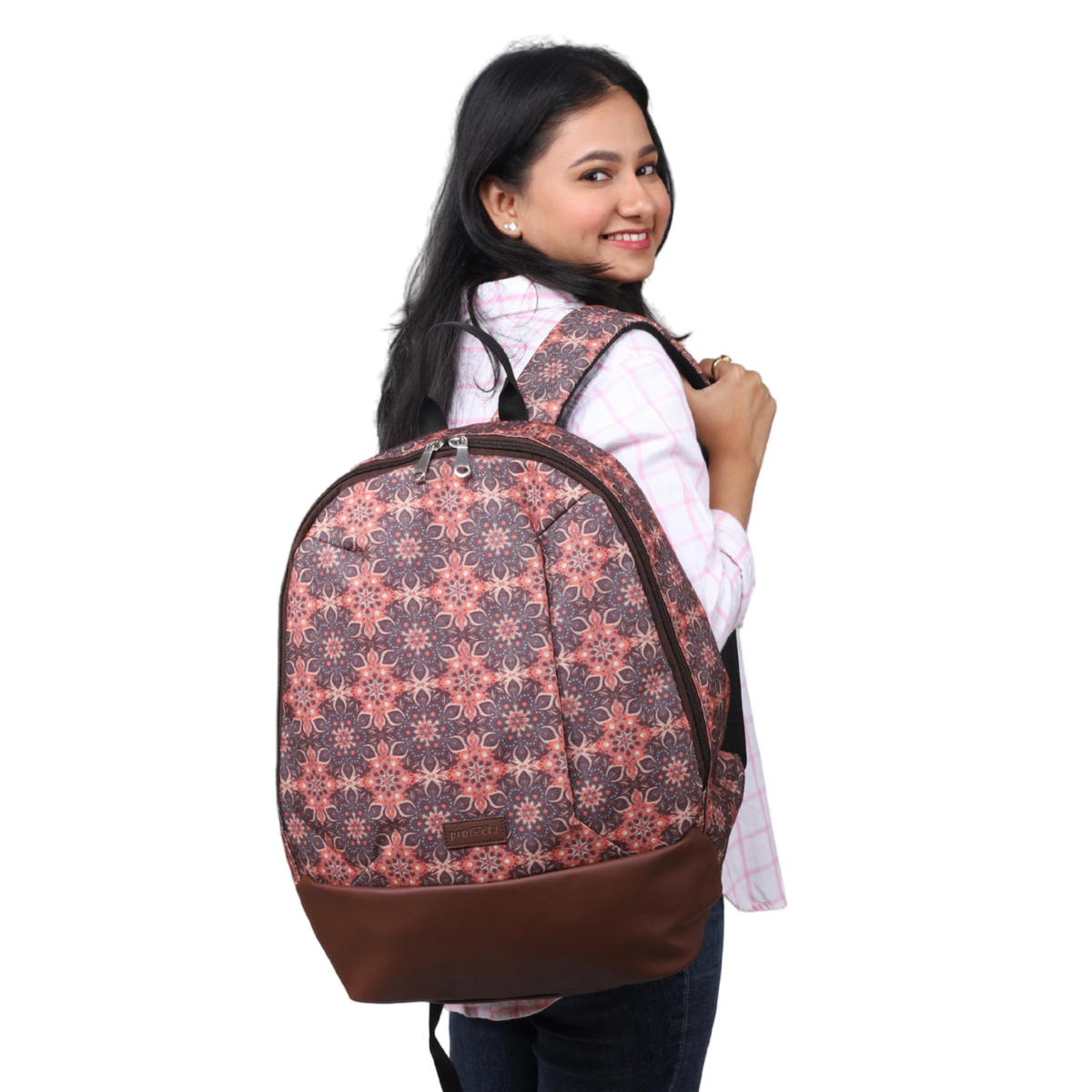 Ethnic Print | Protecta Stride Laptop Backpack - 1