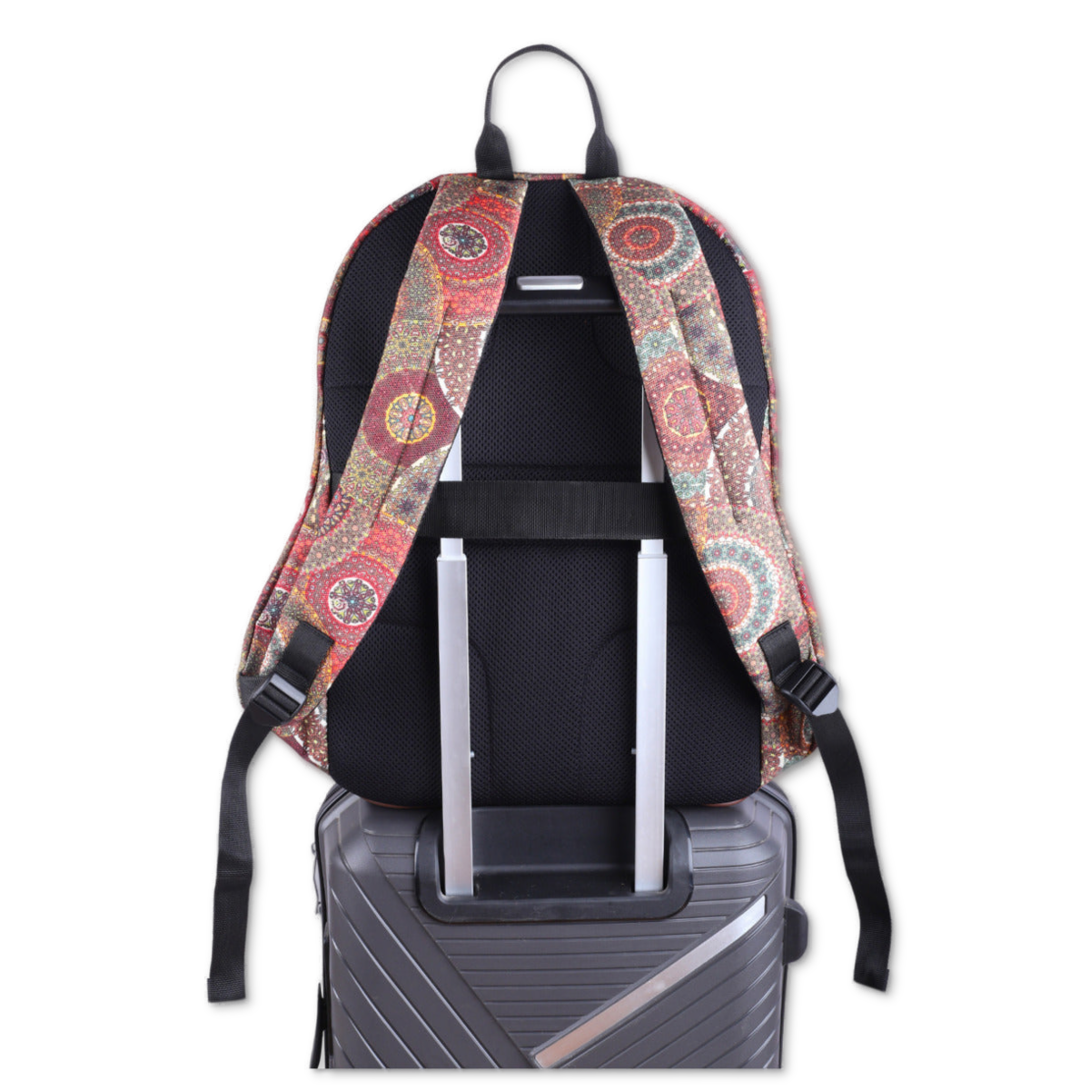 Ethnic Print | Protecta Stride Laptop Backpack - 7