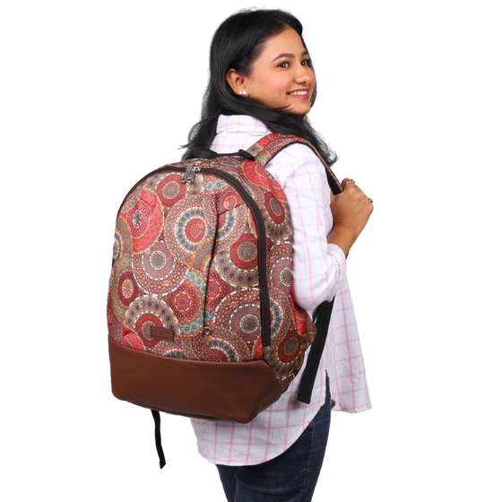 Vintage Print | Protecta Stride Laptop Backpack - 1