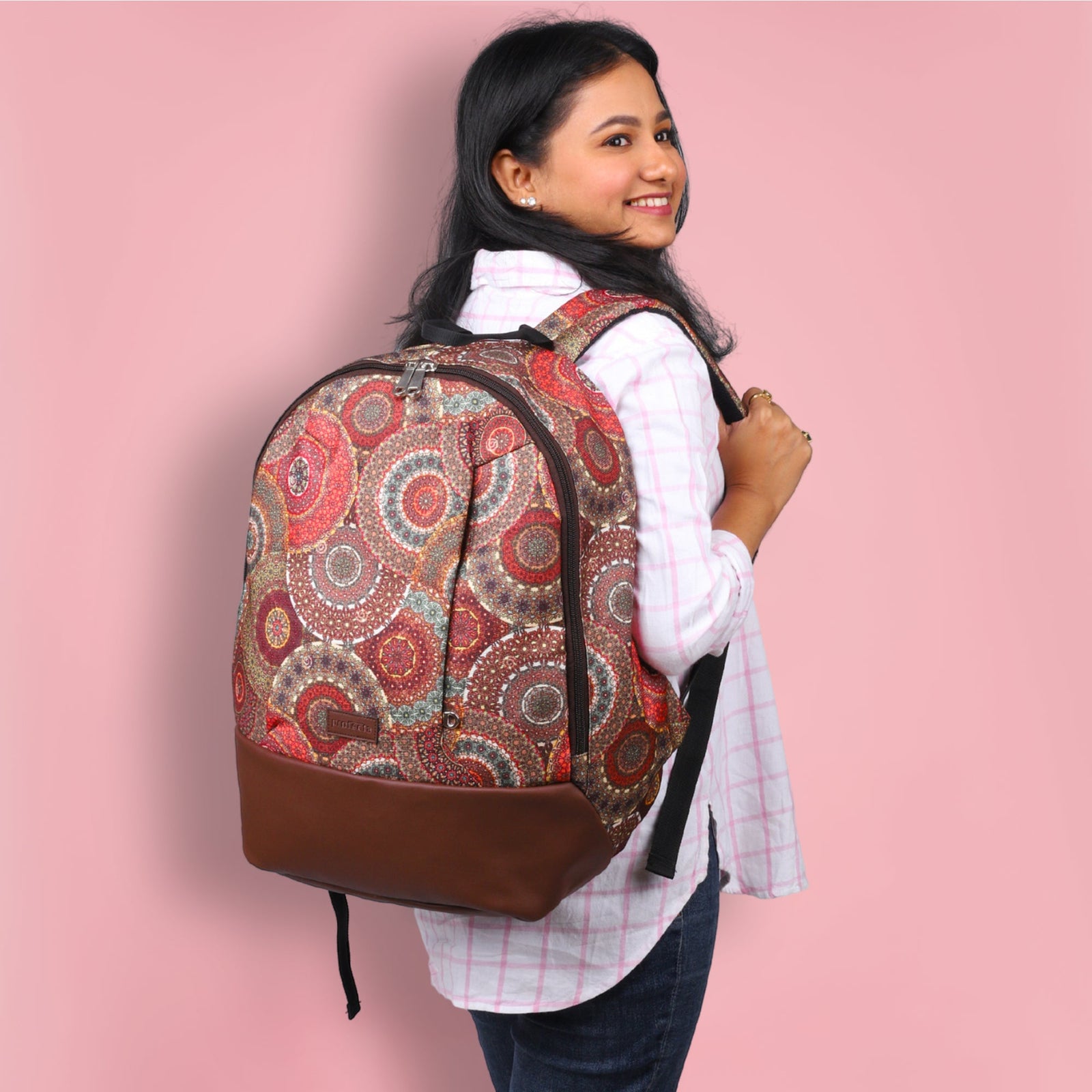 Vintage Print | Protecta Stride Laptop Backpack - 1