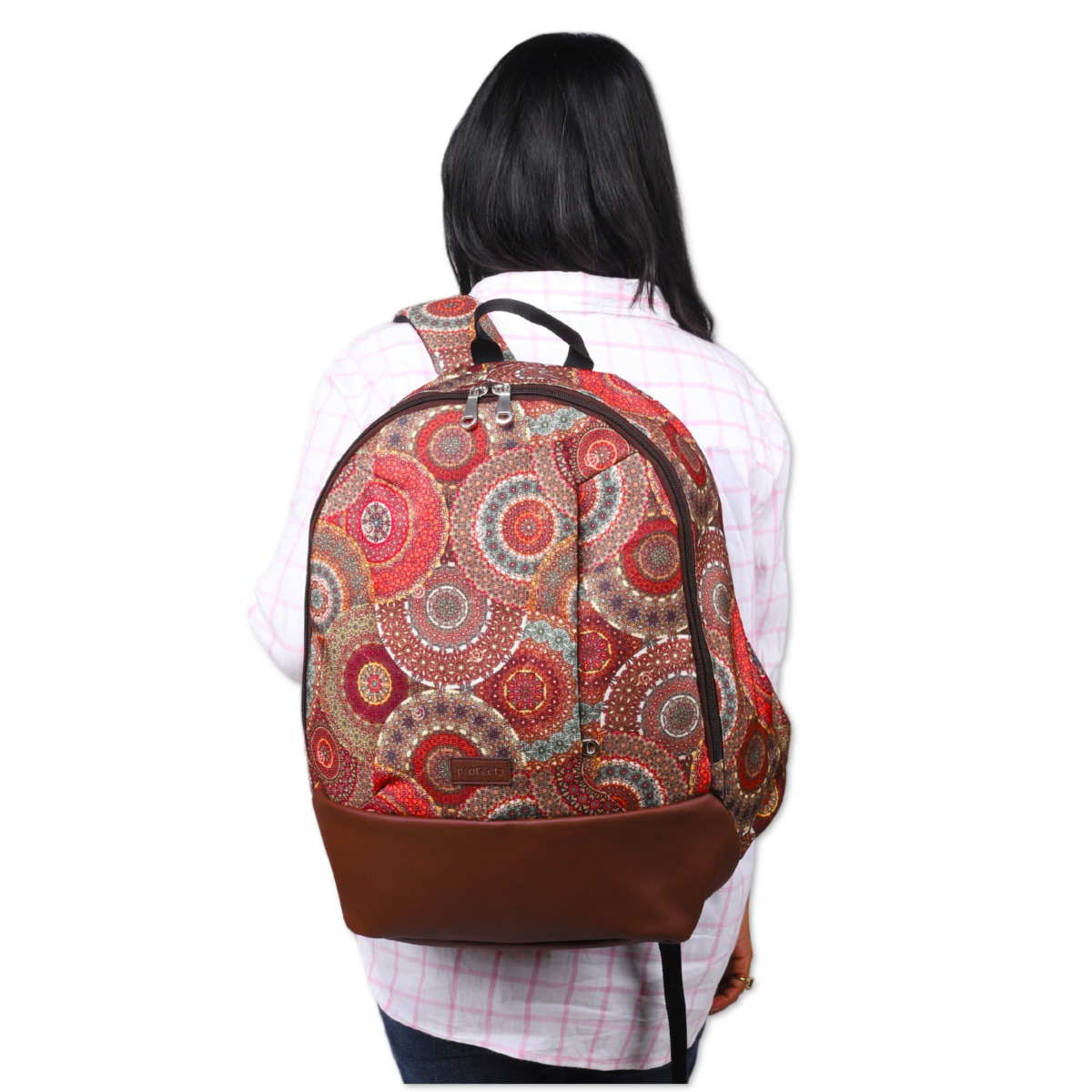 Vintage Print | Protecta Stride Laptop Backpack - Main