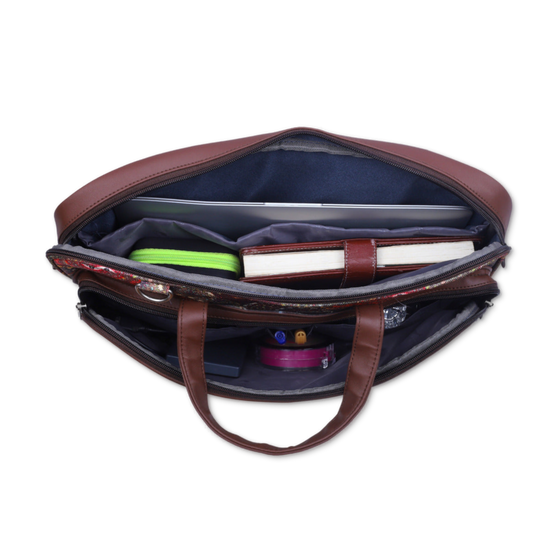 Ethnic Print | Protecta Stride Laptop Bag - 7