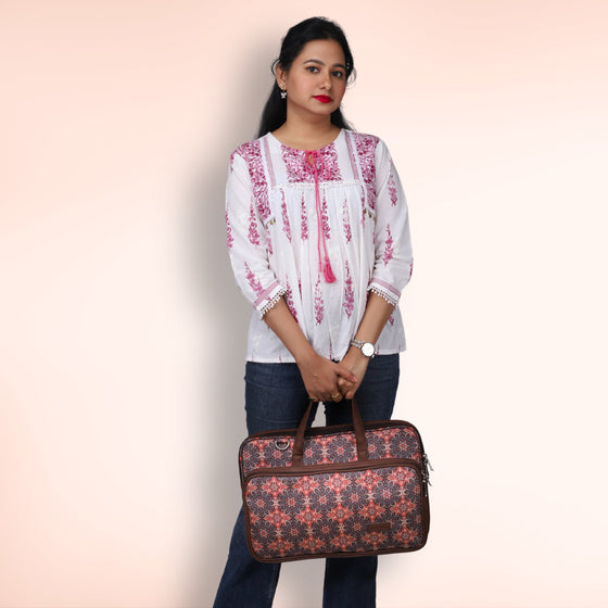 Vintage Print | Protecta Stride Laptop Bag - 2