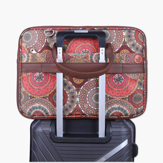 Ethnic Print | Protecta Stride Laptop Bag - 6