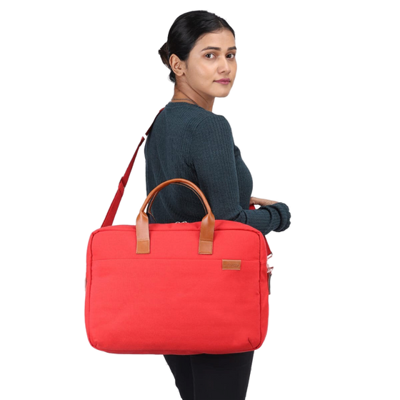 Red | Protecta The Strong Buzz Office Laptop Bag - 5