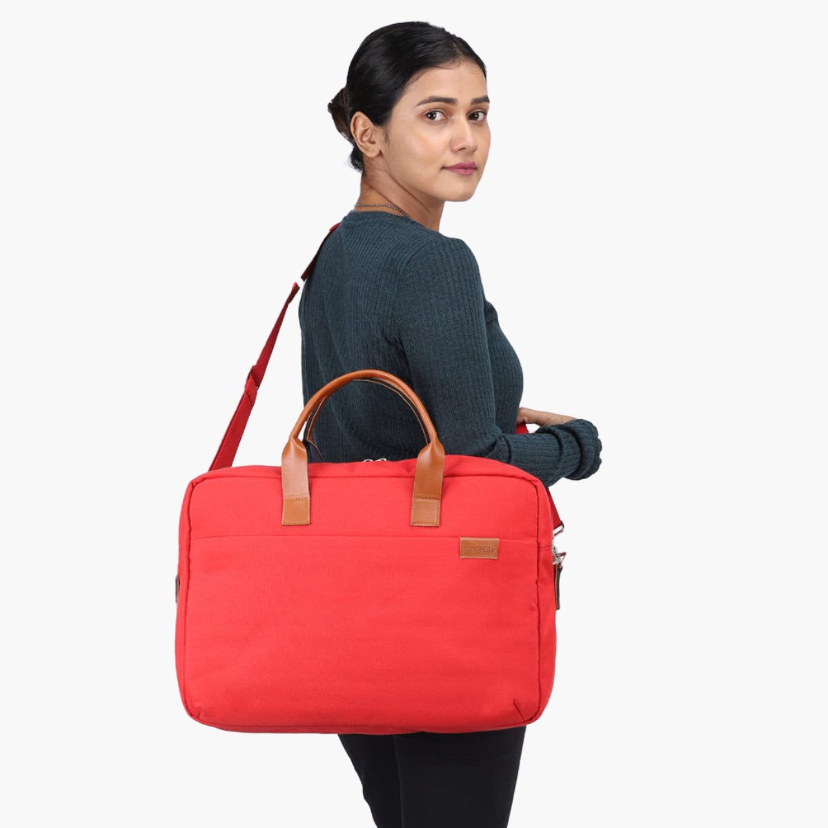 Red | Protecta The Strong Buzz Office Laptop Bag - 5
