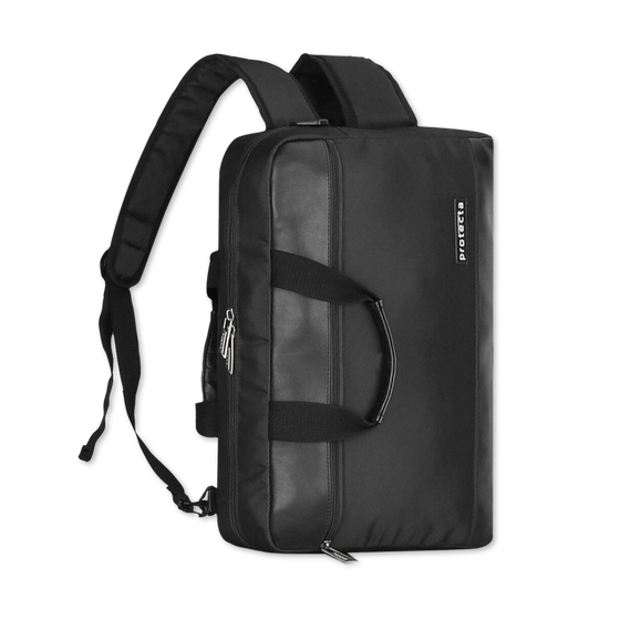 Black | Protecta The Underdog Convertible Briefcase Backpack - 4