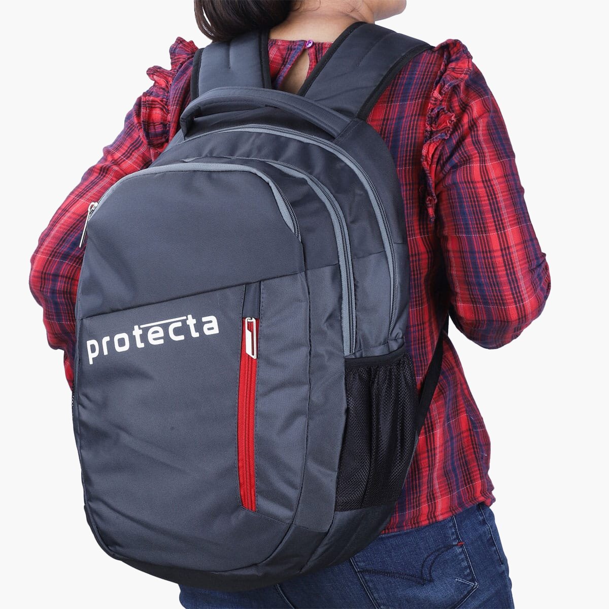 Grey| Protecta Twister Laptop Backpack-6