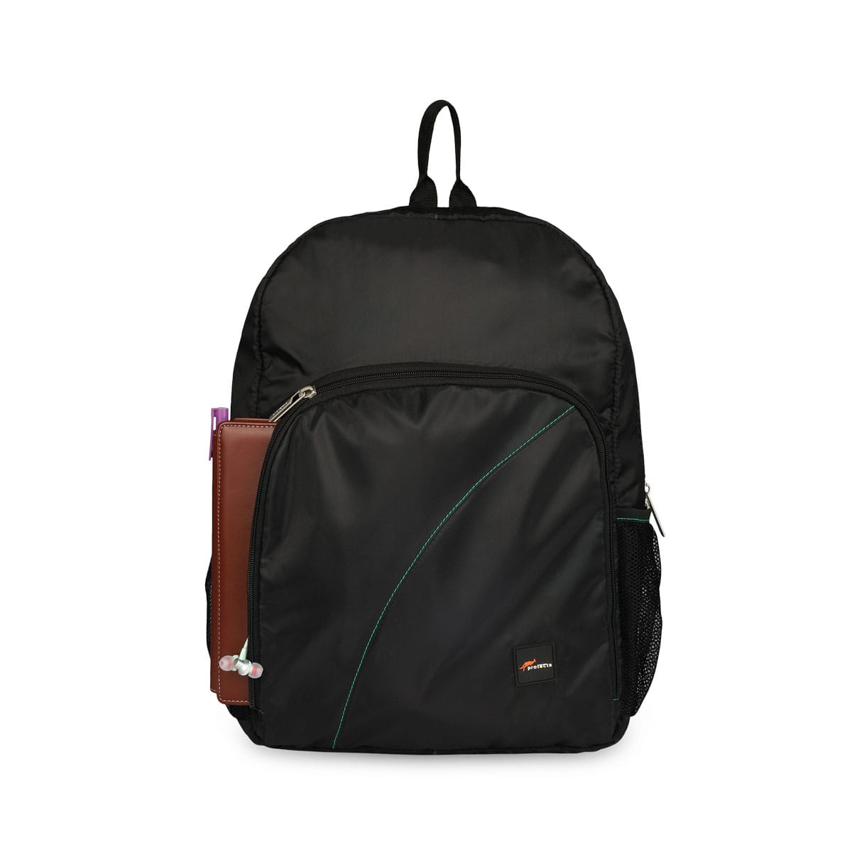 Black-Green | Protecta Atom Laptop Backpack-4
