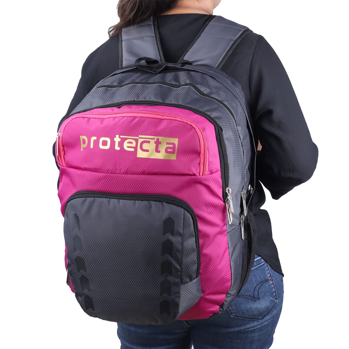 Grey-Pink | Protecta Bolt Laptop Backpack-6