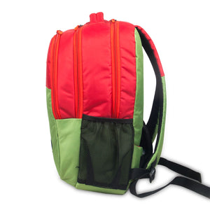Green-Red, Protecta Bravo School & College Backpack-3