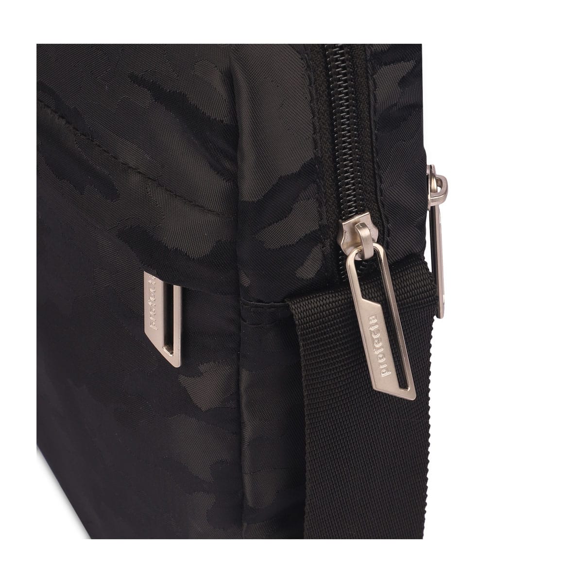 Black| Protecta Camo Unisex Sling Bag-4