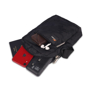 Black| Protecta Camo Unisex Sling Bag-5