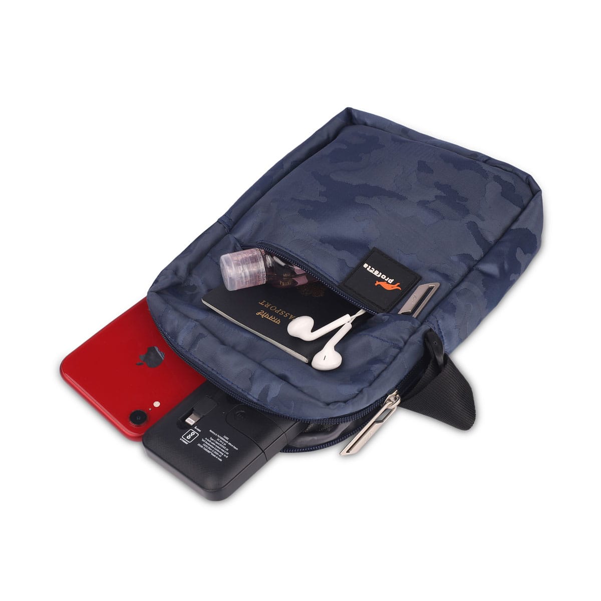 Navy | Protecta Camo Unisex Sling Bag-5