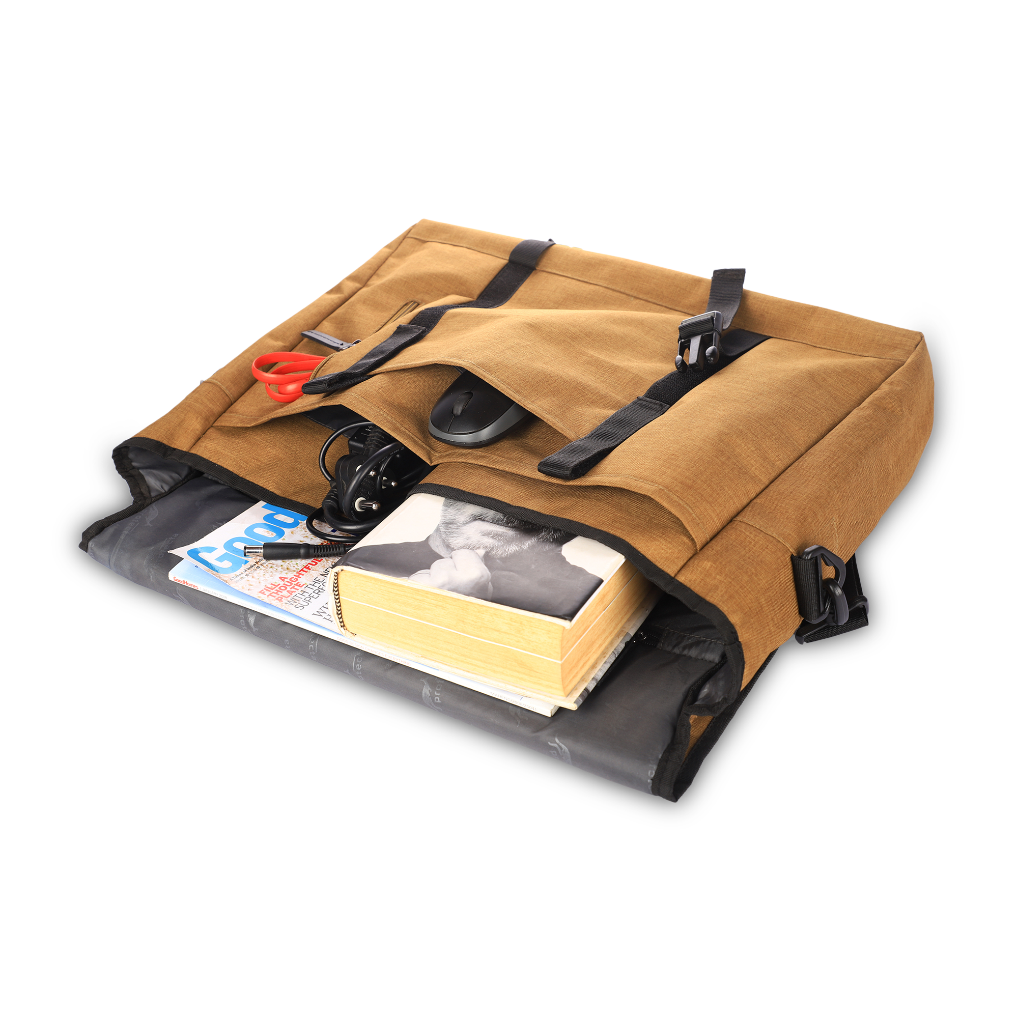 Harvest Beige, Protecta Diligent Laptop Messenger-Main