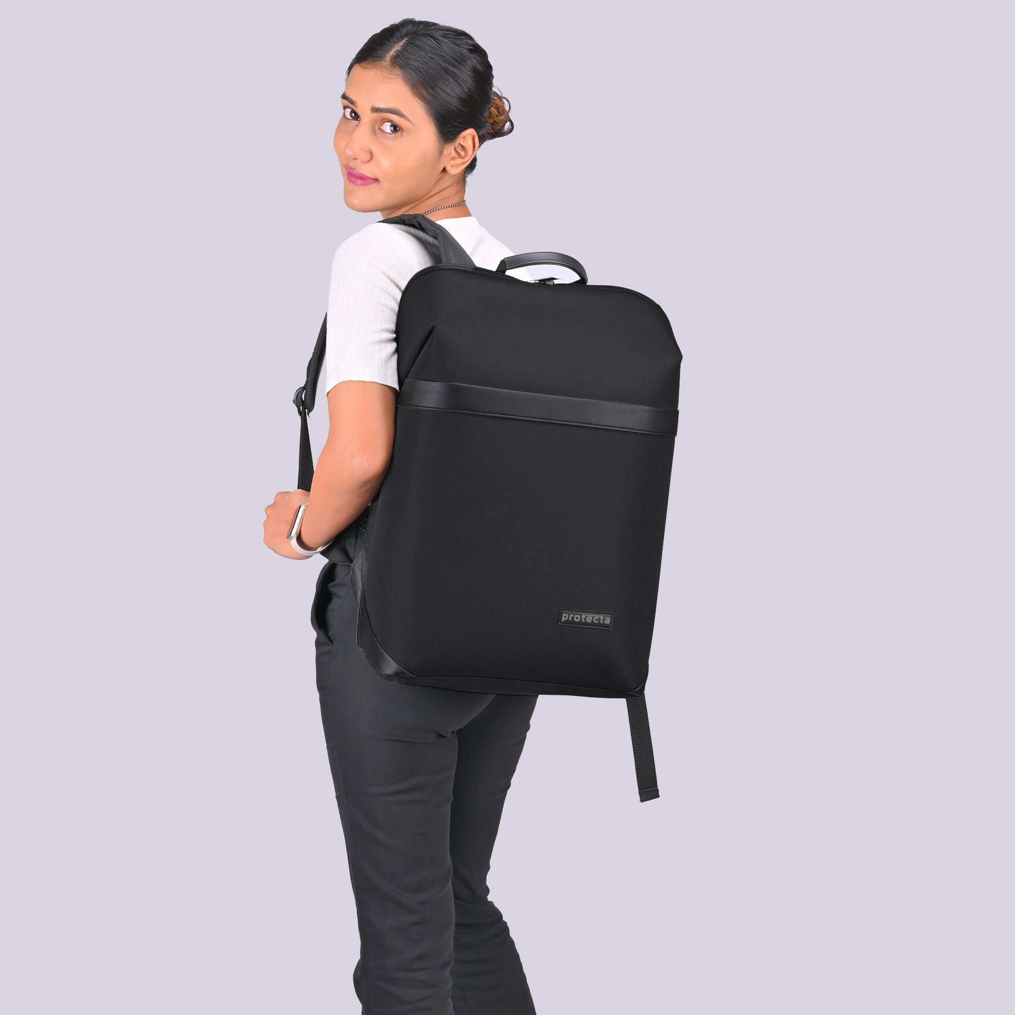 Black | Protecta Early Lead Anti-Theft Office Laptop Backpack - 3
