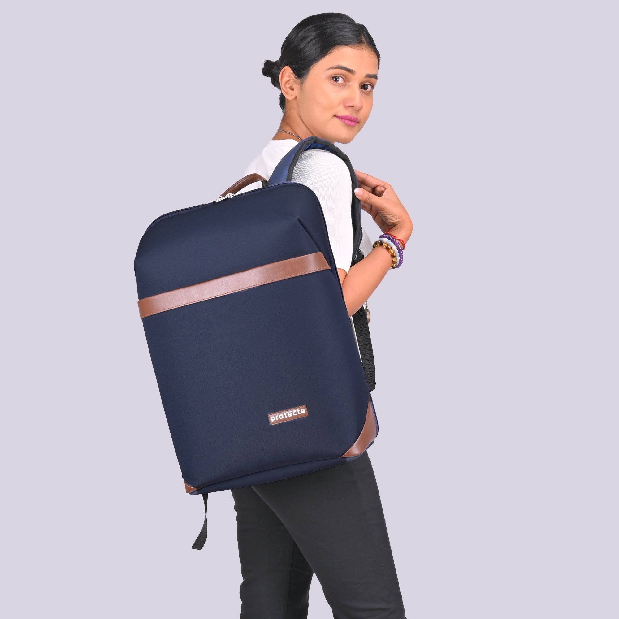Blue | Protecta Early Lead Anti-Theft Office Laptop Backpack - 6