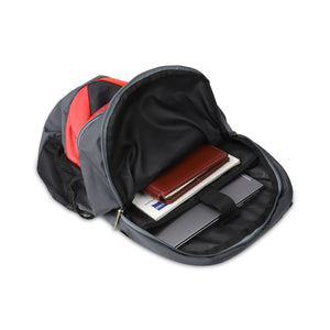 Grey-Red | Protecta Enigma Laptop Backpack-4
