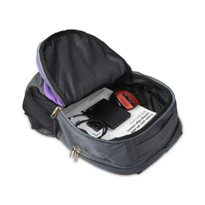 Grey-Violet | Protecta Enigma Laptop Backpack-4