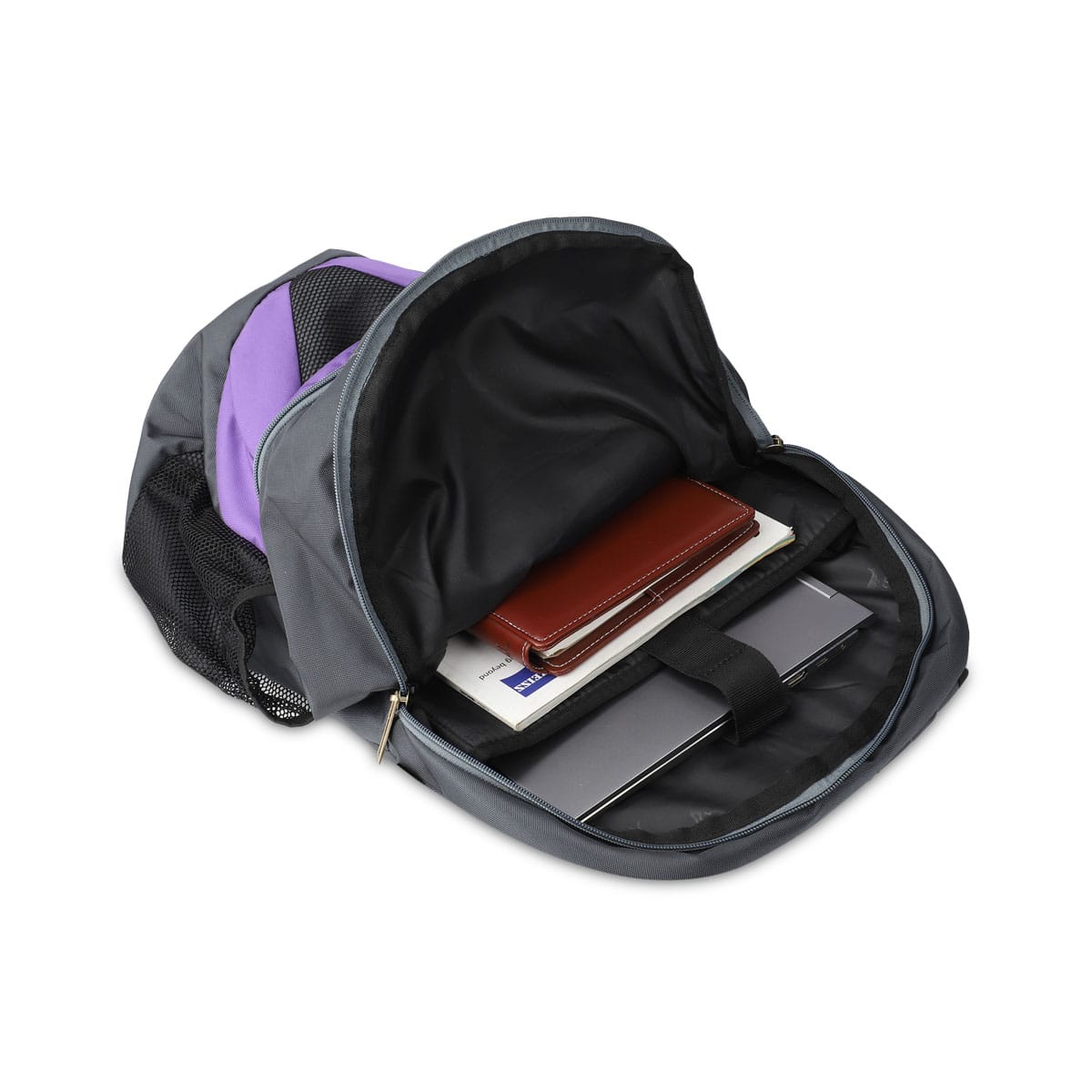 Grey-Violet | Protecta Enigma Laptop Backpack-5