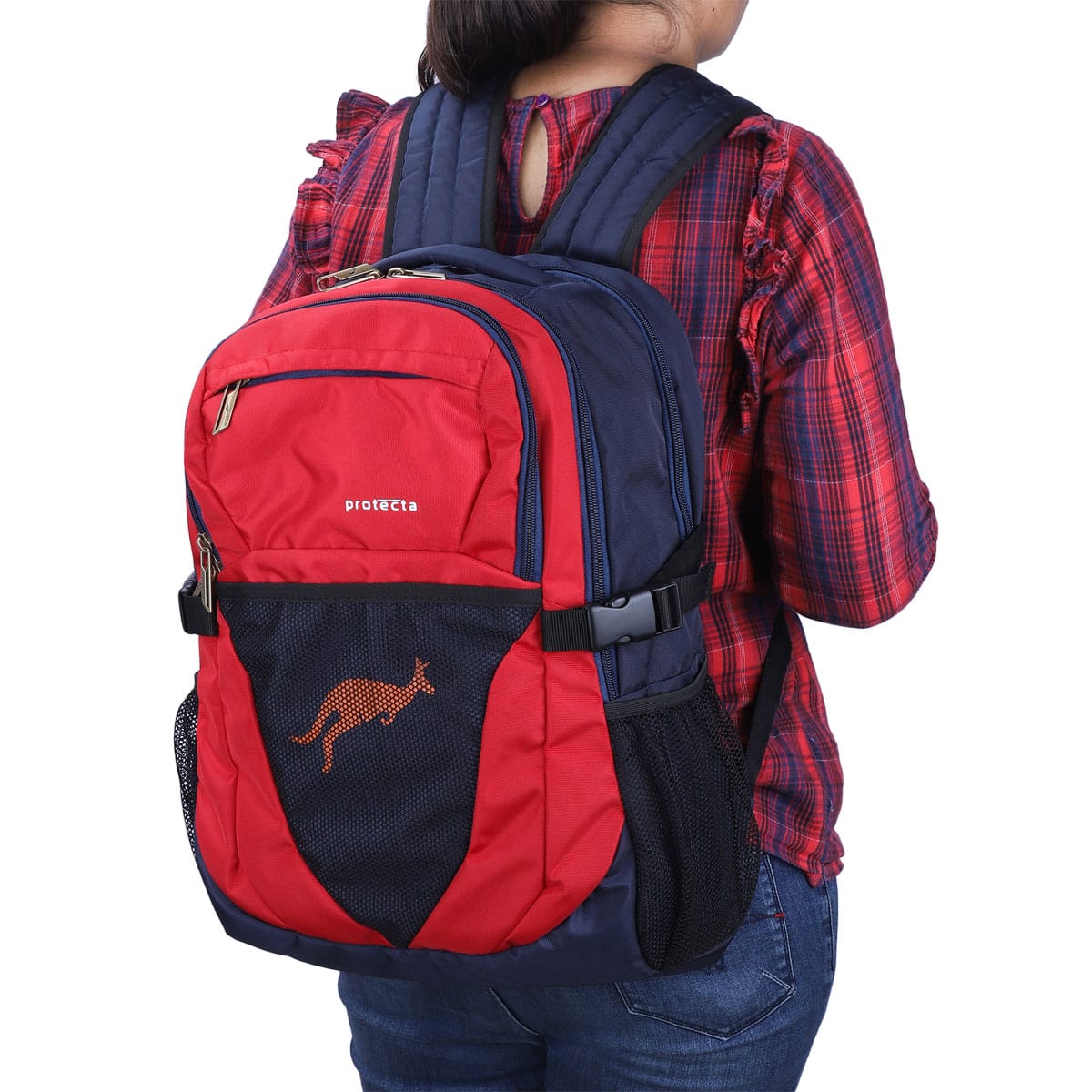 Navy-Red | Protecta Enigma Laptop Backpack-6