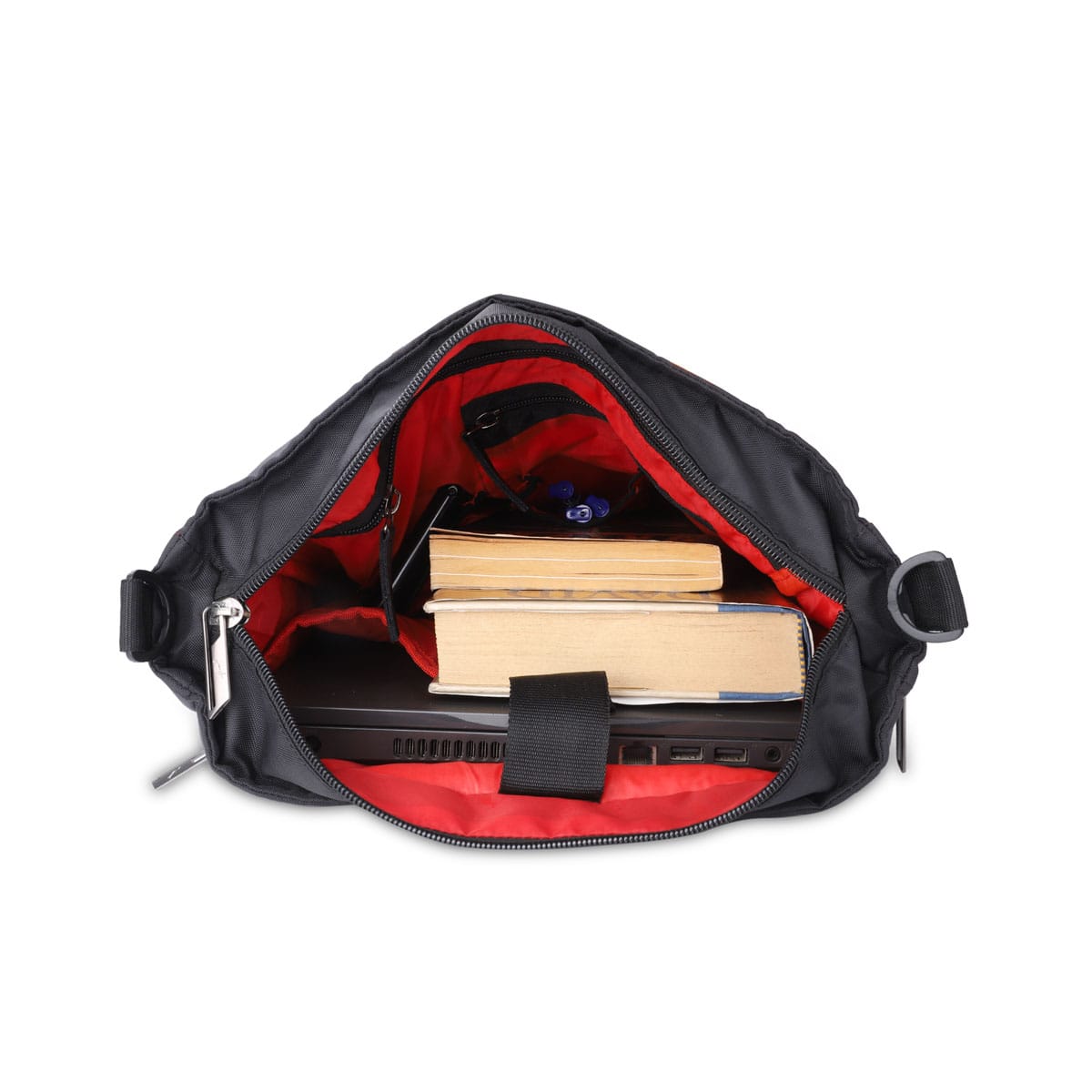 Black | Protecta Flair Convertible Laptop Backpack Tote-4