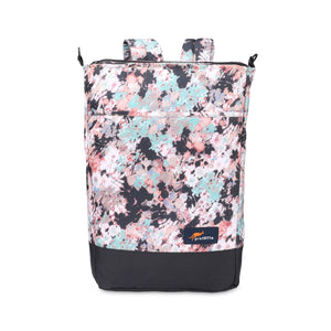 Abstract Flowers | Protecta Flair Convertible Laptop Backpack Tote-Main